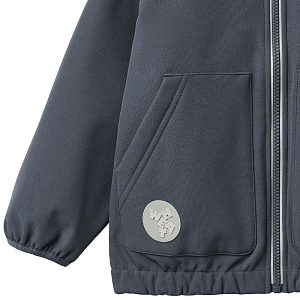 Куртка софтшелл Wheat "Alleo Greyblue", серо-синяя